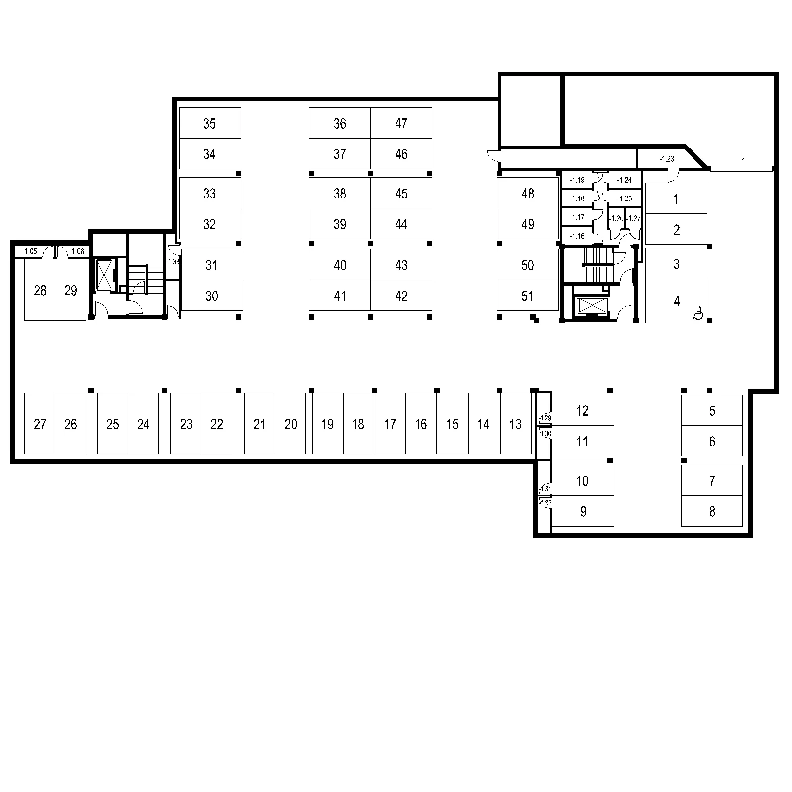 Budynek A/B – Garaz